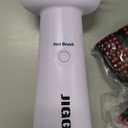 JIGGL Extra-Large-Oval-Barrel Blow Dryer Brush Straightener: One Step Hot Air Hair Dryer Brush for Medium and Long Hair Women, Straightening/Smoothing/Drying/Volumizing, Purple