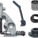 AUMEL Oil Pump Pressure Line Kit for Husqvarna 455 Rancher 455E 460 461 Chain Saw Replace 544180104, 537261501 & Worm Gear Oiler Pinion