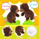 Animal Hand Puppets 11 Inch Safari Jungle Zoo Woodland Puppet Rainforest Grassland Animals Role-Playfor Kids Storytelling Imaginative Pretend Play Teaching Preschool Learning Educational(Brown Bear)