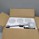 3-Light Bathroom Light Fixtures, Modern Vanity Lights, Black Metal Wall Lamp with Handcrafted Art Glass for Bathroom, Mirror, Living Room, Bedroom, Cabinet, Porch, Hallway, E26 Base