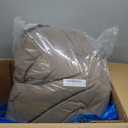 Disker Papasan Chair Cushion - 52 inch (Without Chair) Luxurious Round with Matching Accessory Pillow - Large Round Fluffy Plush Cushion with Securing Straps and Ultra Soft Material (Dune Brown)