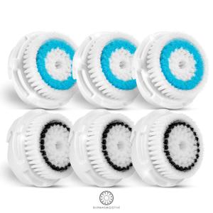Compatible Facial Cleansing Brush Head Replacements 6 Pack | Fully Compatible | For Deep Pore Cleaning and Sensitive Skin