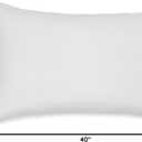 Amazon Basics King Pillowcases Set of 2 - Lightweight, Super Soft Easy Care Microfiber, Bright White, 40" L x 20" W, Pillows Not Included