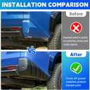 Rear Bumper Cover Fits for 2025-2026 Toyota 4Runner Bumper Protector Compatible with 4Runner Exterior Accessories Rear Bumper Corner Guard