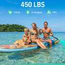Niphean Inflatable Stand Up Paddle Board with SUP Accessories, Anti-Slip EVA Deck, 106 Inflatable Paddle Boards for Adults & Youth of All Skill Levels