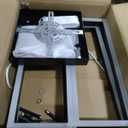 EIDISUNY Modern Led Ceiling Light for Living Room,Black Flush Mount Ceiling Lights with Remote Control&APP，3000-6500K Dimmable, 54W Acrylic Ceiling Lamp for Bedroom Kitchen Dining Room