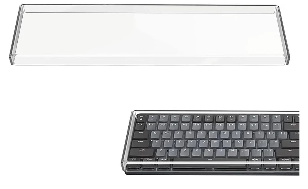 GEEKRIA Full Size Keyboard Dust Cover, Clear Acrylic Keypads Cover for 104 Keys Computer Mechanical Keyboard, Compatible with Logitech MX Mechanical Wireless Illuminated Performance Keyboard