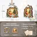 Squirrel Christmas Ornament 2025 - Woodland Christmas Ornament for Family, Squirrel Ornament for Lovers, Animal Ornaments for Tree Decor, Unique Animal Lover Gifts for Girls Boys