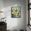 2 x Genoa Italy Art Print Poster, Europe City Skyline Artwork Painting Wall Art Vintage Painting for Bedroom Bathroom Living Room Decor 53 (Genoa Italy, 8 x 10 inches, Unframed)