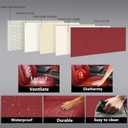 Full Coverage Faux Leather Car Seat Covers Full Set,Automotive Seat Covers for Cars,SUVs Pick-up Truck, Car Seat Cushion, Wine Red Seat Covers,Front Seat Cover,Car Seat Protector