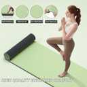ILILI Yoga Mat 10mm Extra Thick and 193cm Extra Long, 76x280.4 Inch, Double Color Non-Slip TPE Material, Easy Carrying with Strap, Ideal for Yoga, Pilates, Floor Exercise, Home and Outdoor Use, Eco Friendly