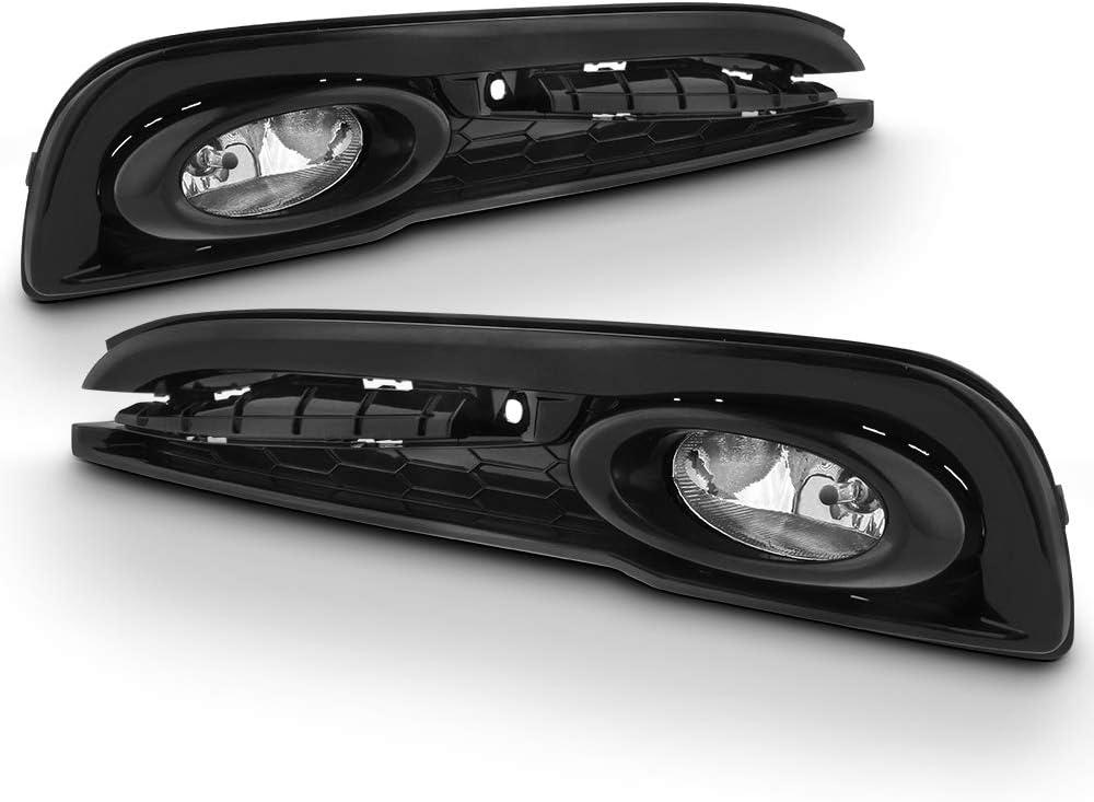 ACANII - For 2013-2015 Honda Civic 4-Door Sedan Bumper Fog Lights Lamps w/Switch Assembly Driver & Passenger Side