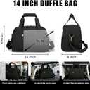 SeaRock 14 inch Small Gym Bag for Men & Women, Mini Duffle Bag with Shoe Compartment, Carry On Duffel Bag for Travel Sports, Black