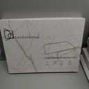 Stone Dish Drying Mats for Kitchen Counter (16x12In), Quick Dry Dish Drying Mat with Anti-Slip Pad, Absorbent Stone Dish Drying Mat, Match Any Countertop, White marble style, BPA Free, Designed in USA