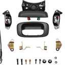 Tailgate Handle Latch Rebuild Kit, Compatible with 1999-2006 Chevy Silverado 1500 2500 3500, GMC Sierra, Replaces# 15997911 15921948 Rear Tail Gate Door Parts Gasket Bezel Lock Bolt Hinge Locking Set