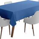 Indoor/Outdoor Tablecloth 58 x 82 Inch Rectangular Tablecloth Waterproof Patio Table Cloths, Spring/Summer Table Covers for Backyard Circular Table/BBQs/Picnic