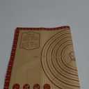 26x16 Inch Extra Thick Silicone Baking Mat with Measurements, Non-slip and Reusable - For Cookies, Bread, Pastry (26"L x 16"W, Red)