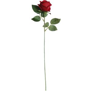Artificial Plant Anti-Fall Fabric Material Artificial Flower Rose Ornament Easy Care Red