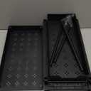 2 Pack Under Sink Organizer, 2 Tier Bathroom Cabinet Organizer with Sliding Basket, Multi-Purpose Under Sink Organizers and Storage for Bathroom Kitchen (Black 2 Pack)