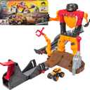Monster Jam Smash & Bash SmashBot Playset with Launcher, Exclusive 1:64 Scale Monster Truck, 15-Inch Repairable Robot, Kids Toys for Boy and Girls Ages 3 and up
