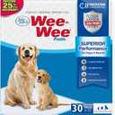 Four Paws Wee-Wee Superior Performance Unscented Pee Pads for Dogs & Puppies, Quilted Leak-Proof Dog Housebreaking Potty Training Floor Protection, 22" x 23", 200 Count
