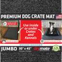 Drymate Premium Dog Crate Mat Liner, Absorbent, Waterproof, Non-Slip, Washable Puppy Pee Pad for Kennel Training - Use Under Pet Cage to Protect Floors, Cut to Fit Design (USA Made) (Dgrey)(30x45)
