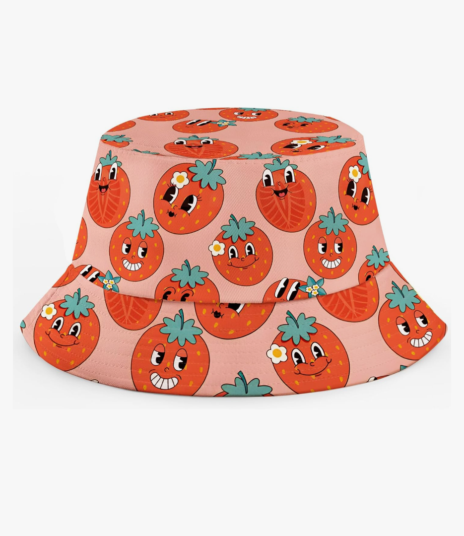 Bucket Hat Unisex Print Cute Funny Fisherman Sun Hats Outdoor Golf Beach Hats for Men Women