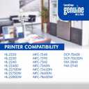Brother Genuine TN420 Mono Laser Toner Cartridge, Black