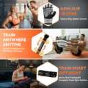 Cordless Battle Ropes Adjustable Trainer, Ropeless Weighted Portable Exercise Equipment for Home Gym Workouts, Compact Arm Strength for Men Women, Heavy Flex Rope Stick Fitness Gift