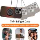 Real Aramid Fiber Case for iPhone 16 Pro Max [6.9 inch] Compatible with MagSafe,600D Aramid Weave,Thin & Light Cover with a Caseless Feel,Carbon Fiber Textures Design Kevlar Protection (Sunset-SW)