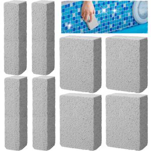 8 Pcs Pools Pumice Stone - Pool Cleaning Block Swimming Pumice Pool Tile Stone for Pools & Spa Tile, Grout & Concrete Cleaning (8Pcs)