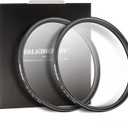 Walking Way 52mm White Mist Diffusion Filter Set (Soft 1 & 2), Soft Focus Dreamy Fog Effect Lens Filter 2pcs, Softening Diffuser For Video/Vlog/Portrait, Ultra-Slim Frame, Optical Glass, No Vignetting