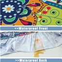 Moosfor Picnic Table Cover with Bench Covers, Elastic Fitted Spandex Tablecloths for 8 Foot Rectangle Tables, Stretch Washable Patio Tablecloth for Outdoor, Camping (Paisley, 30"x96")