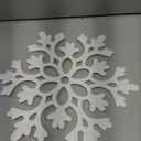 8Pcs Large White Snowflake Ornaments, 12''Big Plastic Christmas Ornaments, Hanging Snowflake Decorations for Christmas Tree Decorations Winter Decoration Indoor Outdoor Holiday Decor Craft Snowflakes