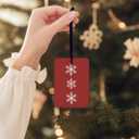 Red Christmas Berry Car Air Freshener 4 Pcs, Retro Winter Snowflake Christmas Hanging Air Freshener for Cars Closet Drawer Books, Xmas Car Accessories Mirror Decor for Women