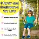 Swing Set for Kids with 66 Chain-Play Swing for Adults with Stainless Steel Mental Taiangle Ring-Suitable for Family Backyard-Play Swing Set (AB010002-7)