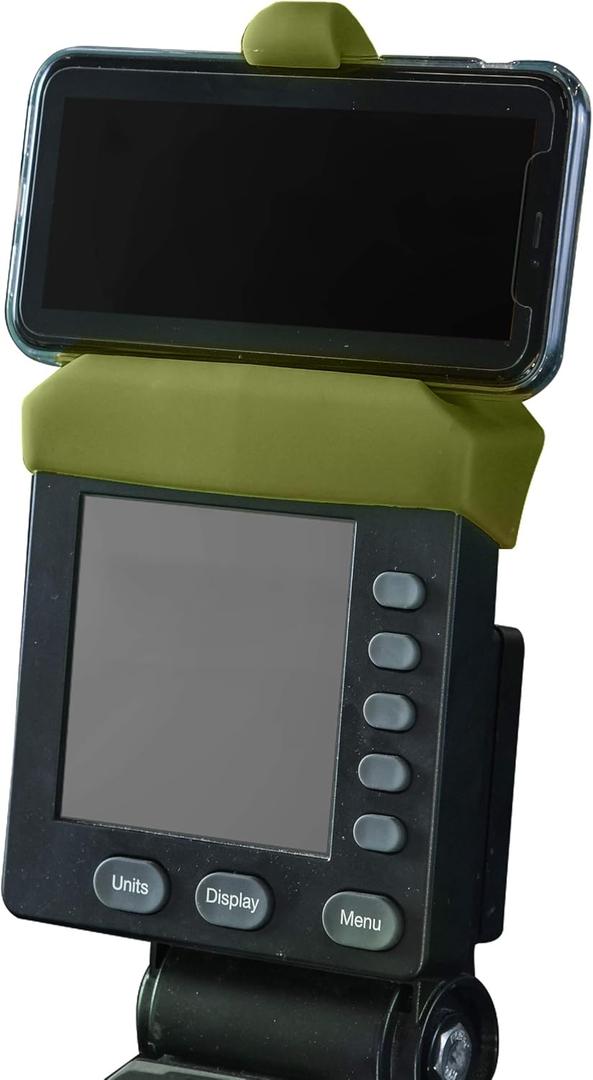 Vapor Fitness Phone Holder Made for PM5 Monitors of Concept 2 Rower, SkiErg and BikeErg - Silicone Smartphone Cradle Compatible with Concept 2 Rowing Machine. Ideal Rower Accessories (Khaki)