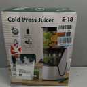 Juicer Machines, 3-in-1 Cold Press Juicer, Bright White