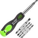 SUNHZMCKP 8 in 1 Screwdriver, Portable multi-purpose screwdriver setHigh-Strength Bits, Phillips, Slotted, TorxSuitable for outdoor and daily repair tools,Practical hand tools