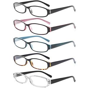 NORPERWIS Reading Glasses 5 Pairs Spring Hinge Comfort Fashion Quality Readers for Men and Women (5 Pack Mix Color, 1.75)
