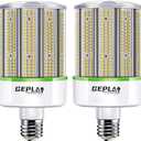 GEPLAD 2-Pack 150W LED Corn Bulb, 1500W Equivalent, E39 Mogul Base, 23,700 Lumens, 5000K Daylight,for Garage, Factory, Workshop, Warehouse, Barn,Non-Dimmable