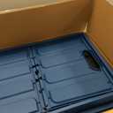CleverMade Collapsible Storage Bins with Lids (62L, 3 Pack) Heavy Duty Foldable Plastic Storage Crates for Garage, Closet & Trunk Organization - Ocean