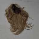 LONAI Blonde Wigs for Women 24" Long Natural Blonde Middle Part Layered Wig Synthetic Hair Wig for Daily Use Party Cosplay