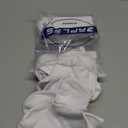 ZAPLES Baby Non Slip Grip Crew Socks with Anti Skid Soles for Infants Toddlers Kids Boys Girls (4-7 Years, White)