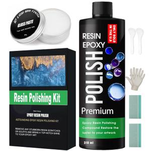 Premium Epoxy Resin Polishing Kit - Epoxy Resin Polishing Compoundfor Scratching, Sanding, and Polishing