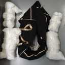 Dog Car Seat for Small Dogs - Waterproof Pet Booster Seat for Car with Clip-On Safety Leash, Travel Carrier for Medium Puppy up to 25 lbs, Memory Foam Filling and Adjustable Buckles, Black