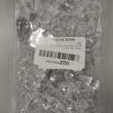 18pcs Christmas Tree Decoration Crystal Ornaments - Hanging Acrylic Christmas Snowflake Icicle Drop Crystal Ornaments for Xmas Tree Winter New Year Party Supplies (Clear)