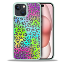 BANAILOA Compatible with iPhone 13 Pro Case Rectangle,Colorful Holographic Leopard Case Soft TPU Luxury Protective Slim Phone Cover Designed for 13 Pro - 6.1 inch (LS-Leopard Pink)