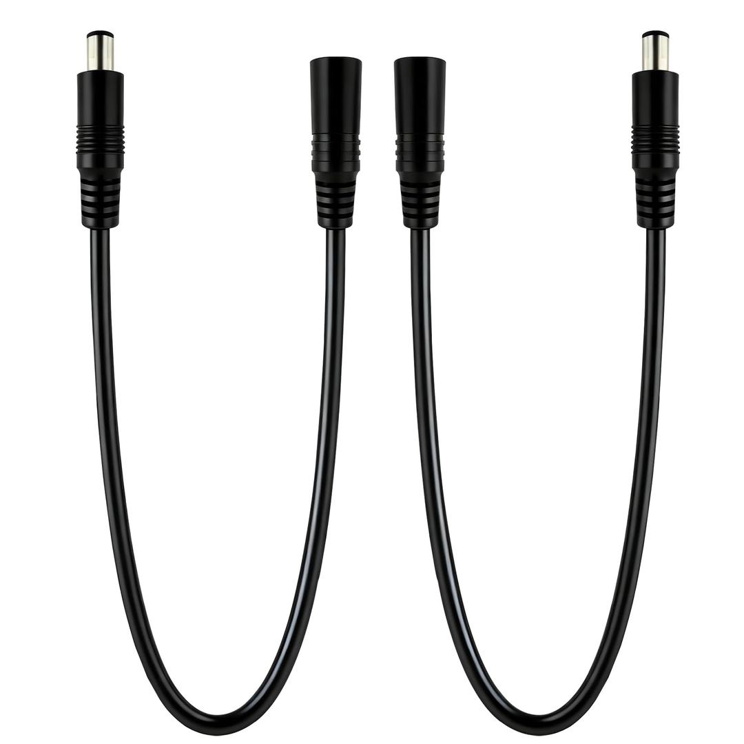 IMIYORE 1.6ft DC7.4x5.0mm Male to Female DC Power Extension Cord for Monitor Printer Projector Laptop and Other Devices Power Connection and Extension 2pcs