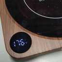 Mug Warmer - 36W Coffee Mug Warmer for Desk with Temperature Display, 2-12Hrs Auto Shut Off, Smart Candle Warmer - Ideal Coffee Gifts Accessories Keep Beverages Coffee Warmer (Wood)